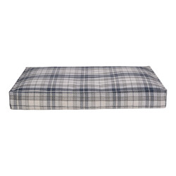 Pet Comfort Lima Mavi Kareli Köpek Yatağı M 90x60cm - Pet Comfort