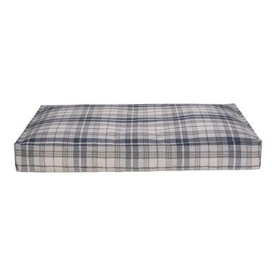 Pet Comfort Lima Mavi Kareli Köpek Yatağı M 90x60cm - 1