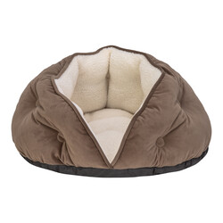 Pet Comfort Paris Kedi ve Köpek Yatağı Kahverengi 60cm - Pet Comfort
