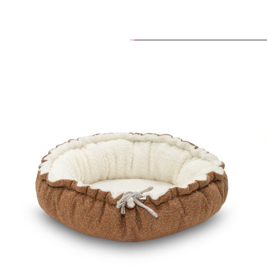 Pet Comfort Sunflower Çift Taraflı Terra/Ekru Kedi ve Köpek Yatağı 60cm - 1