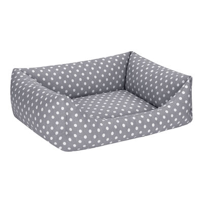 Pet Comfort Uniform Gri Puantiyeli Kedi ve Köpek Yatağı M 60x50cm - 2