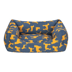 Pet Comfort Uniform Lacivert-Sarı Kedi ve Köpek Yatağı S 40x50cm - Thumbnail