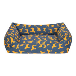 Pet Comfort Uniform Lacivert-Sarı Köpek Yatağı M 60x70cm - Thumbnail