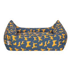 Pet Comfort Uniform Lacivert-Sarı Köpek Yatağı M 60x70cm - Thumbnail