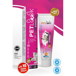 Pet Look - Pet Look Kitten Multi Vitamin Yavru Kedi Macunu 100 Gr+15 Gr