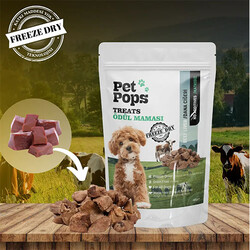 Pet Pops - Pet Pops Freeze Dry Dana Ciğeri Köpek Ödülü 40 Gr