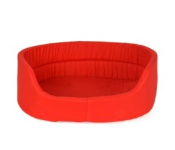 Pet Pretty Kedi ve Küçük Irk Köpek Kumaş Yatak Medium Kırmızı (En: 45 Boy: 55 Yükseklik: 17) - Pet Pretty