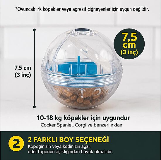 Pet Zone IQ Treat Ball Kedi ve Köpek Ödül Topu (7.5 Cm) - 5