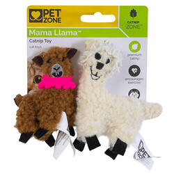 Pet Zone - Pet Zone Mama Llama Kedi Otlu 2 li Kedi Oyuncağı