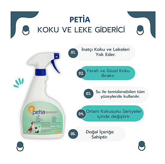 Petia Kedi ve Köpek Koku ve Leke Giderici Sprey 750 ML - 4