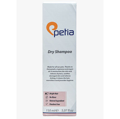 Petia Paw Dry Shampoo Kedi ve Köpek Kuru Köpük Şampuan 150 ML