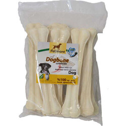 Petimore L Beyaz Press Köpek Kemiği 22 Cm ( 15'li Paket ) - Petimore