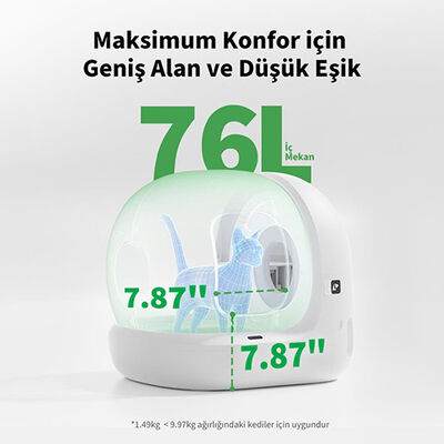 Petkit Pura Max 2 Akıllı Kedi Tuvaleti - Beyaz