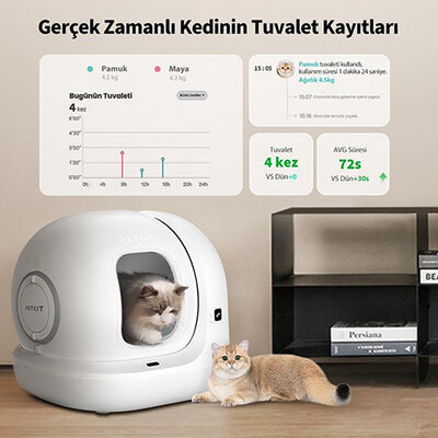 Petkit Pura Max 2 Akıllı Kedi Tuvaleti - Beyaz