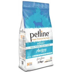 Petline - Petline Anchovy Hamsili Yetişkin Kedi Maması 1,5 Kg