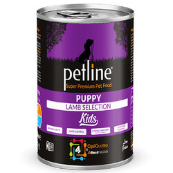 Petline - Petline Kids Puppy Pate Lamb Kuzu Etli ve Pirinçli Yavru Köpek Konservesi 400 Gr