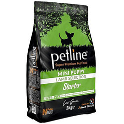 Petline - Petline Starter Mini Puppy Kuzu Etli Yavru Küçük Irk Köpek Maması 3 Kg