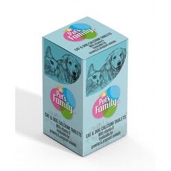 Pets Family - Pets Family 301023 Kedi ve Köpek Kalsiyum Tablet - 75 Tablet