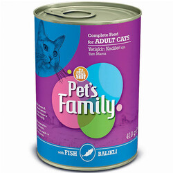 Pets Family Fish Balık Etli Kedi Konservesi 410 Gr - Pets Family