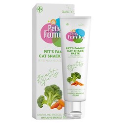 Pets Family Havuçlu Brokoli Kedi Ödül Macunu 30 Gr - Pets Family