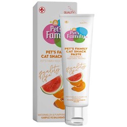 Pets Family - Pets Family Karpuz Balkabağı Kedi Ödül Macunu 30 Gr