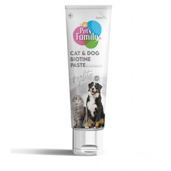 Pets Family - Pets Family Kedi ve Köpek Deri ve Tüy Sağlığı Biotine Paste 100 Gr