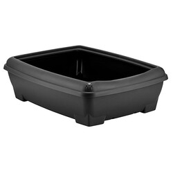 PetWork - PetWork Relax Kedi Tuvaleti Siyah 49,5 x 38 x 14 Cm