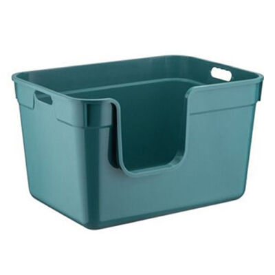 Petwork Tanos Yarı Kapalı Kedi Tuvaleti - Mavi - 1