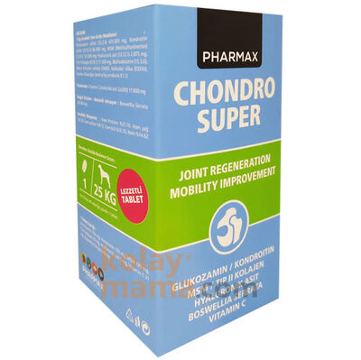 Pharmax Chondro Süper Eklem Sağlığı Köpek Tableti (70 Tablet - 125 Gr)