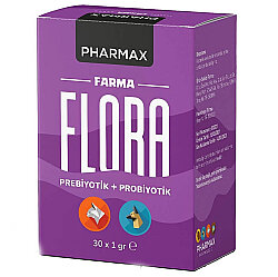 Pharmax Farma Flora Prebiyotik Kedi ve Köpek Premix (30 Adet x 1 Gr) - Pharmax