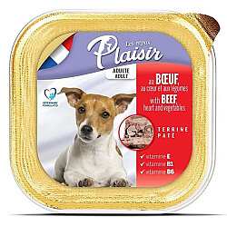 Plaisir Beef Biftek Etli Parçalı Pate Köpek Yaş Maması 150 Gr - Plaisir
