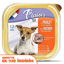 Plaisir Chicken Tavuk Etli Parçalı Pate Köpek Yaş Maması 150 Gr - Plaisir