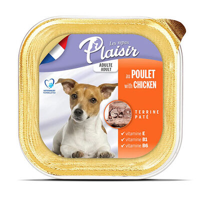 Plaisir Chicken Tavuk Etli Parçalı ve Soslu Köpek Konservesi 150 Gr