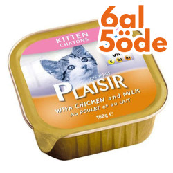 Plaisir Kitten Tavuk ve Sütlü Pate Yavru Kedi Yaş Maması 100 Gr - 6 Al 5 Öde - Plaisir