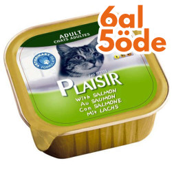 Plaisir Somon Balıklı Pate Yetişkin Kedi Yaş Maması 100 Gr - 6 Al 5 Öde - Plaisir