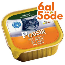 Plaisir Tavuk Etli Pate Yetişkin Kedi Yaş Maması 100 Gr - 6 Al 5 Öde - Plaisir