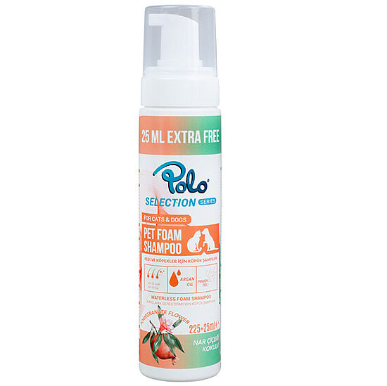 Polo Nar Çiçeği Kokulu Durulanmayan Kedi ve Köpek Şampuanı 225 + 25 ML - 1