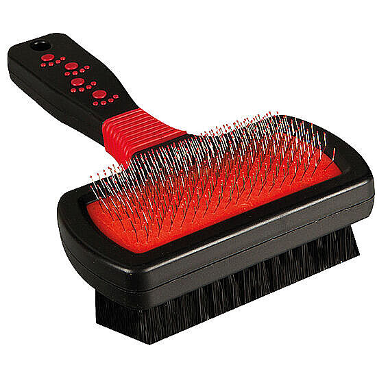 For Your Pets Çift Taraflı Plastik Saplı Evcil Hayvan Fırçası - Small - 1