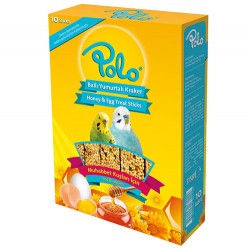 Polo - Polo 6112 Ballı Yumurtalı Muhabbet Kuşu Krakeri 10'lu Paket