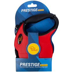 Polo - Polo Prestige Kırmızı Otomatik Şerit Küçük Irk Köpek Tasması 3 Mt XSmall