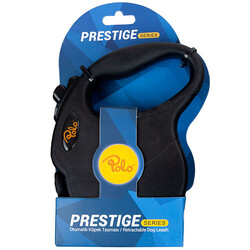 Polo - Polo Prestige Siyah Otomatik Şerit Küçük Irk Köpek Tasması 4 Mt Small