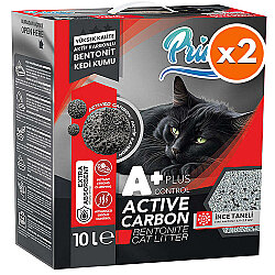 Prime Aktif Carbon Control Plus Topaklanan Kedi Kumu 10 Lt x 2 Adet - Prime