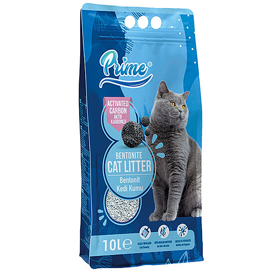 Prime Aktif Karbon İnce Taneli Kedi Kumu 10 Lt x 2 Adet - 2