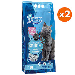 Prime Aktif Karbon İnce Taneli Kedi Kumu 10 Lt x 2 Adet - Prime