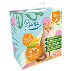Prime Bitkisel Natural Topaklaşan Kedi Kumu 8 Lt x 2 Adet - 2
