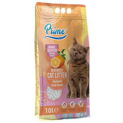 Prime İnce Taneli Portakal Kokulu Kedi Kumu 10 Lt - Prime