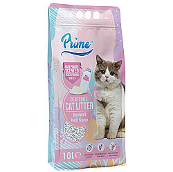 Prime Kalın Taneli Bebek Pudralı Kedi Kumu 10 Lt x 2 Adet - 2