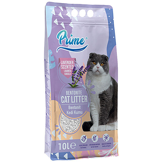 Prime Kalın Taneli Lavanta Kokulu Kedi Kumu 10 Lt x 2 Adet - 2