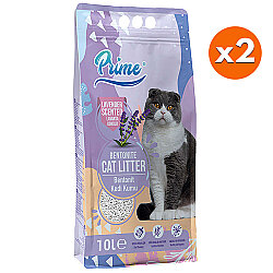 Prime Kalın Taneli Lavanta Kokulu Kedi Kumu 10 Lt x 2 Adet - Prime