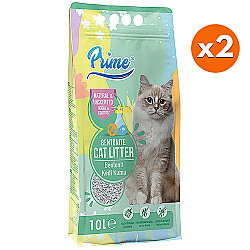 Prime Kalın Taneli Unscented Kokusuz Kedi Kumu 10 Lt x 2 Adet - Prime